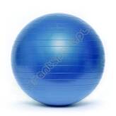 Piłka gimnastyczna 55 cm ANTI-BURST niebieska + pompka